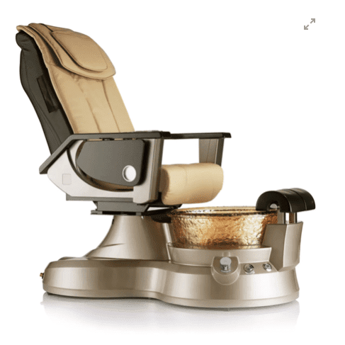 J&A PETRA GX PEDICURE SPA CHAIR - DSP-J&A-SPA-PETRA-GX-BLK-GY-CRY