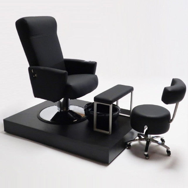 Belava Essence Pedicure Chair Fixed Height of 17'' - CH-ESSN-BK